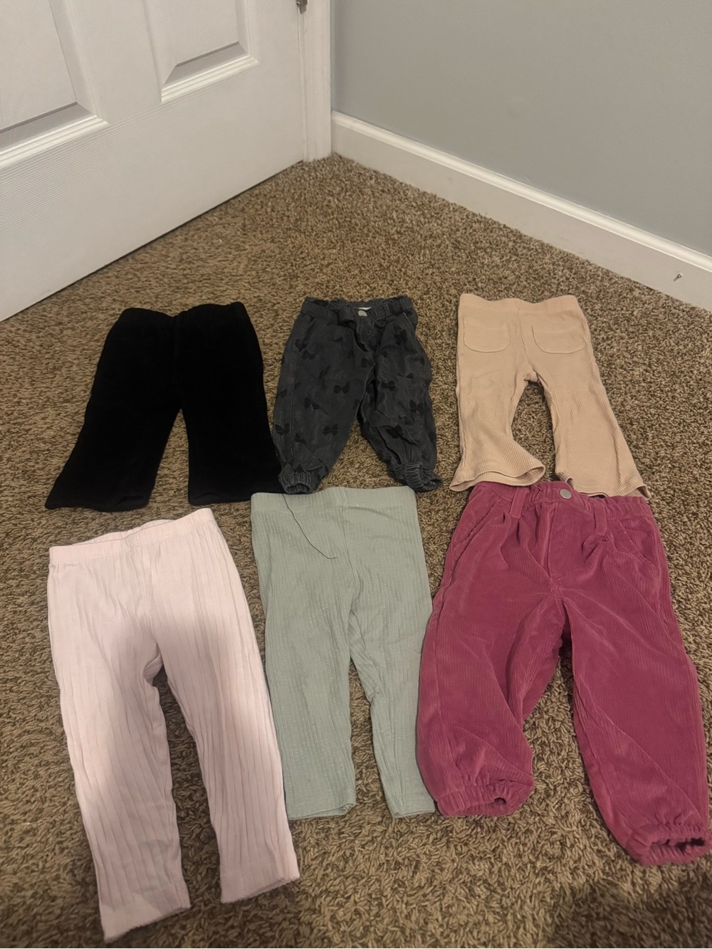 Kids Corduroy & Knit Bottoms Assorted Colors - Set of 12